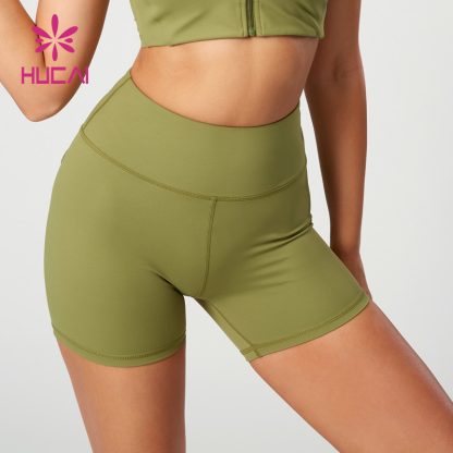 Classic Workwear-Style Yoga Shorts Distressed Metal Decorative Buckles Manufacturer - Image 2