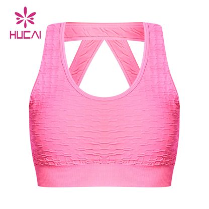 Custom Cross Straps Sports Bra Women China Manufacturer - Image 4