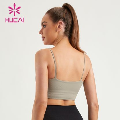 Custom Fitness Bras CORSET Style Rib Fabric Women Top Manufacturer - Image 5