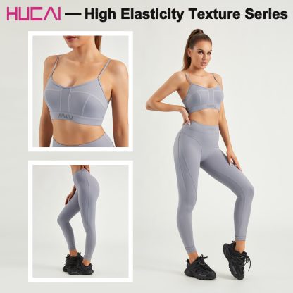 Custom Gym Bras Lady High Strength Split Line Design Gymwear Private Label - Image 5