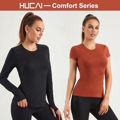 Custom Gym Long-Sleeved Women OEM Crewneck Shirts Manufacturer - Image 5