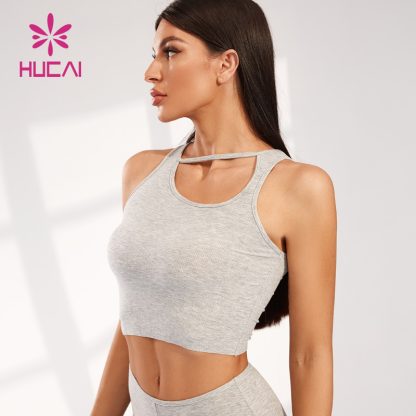 Custom Modal Fabric Vest Oblique Collar Design Novel Sexy Crop Top Supplier - Image 4