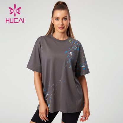 Custom OVERSIZE T Shirts Classic Digital Printing Gym Short Sleeve Supplier - Image 2