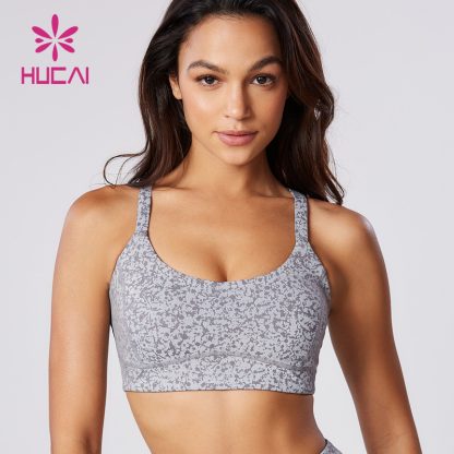 Custom Reflective Fabric Yoga Bra Bronzing Fashion Gym Clothes Factory