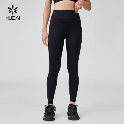 Custom Sports Pant Polyester Spandex High Waist Gym Leggings - Image 2