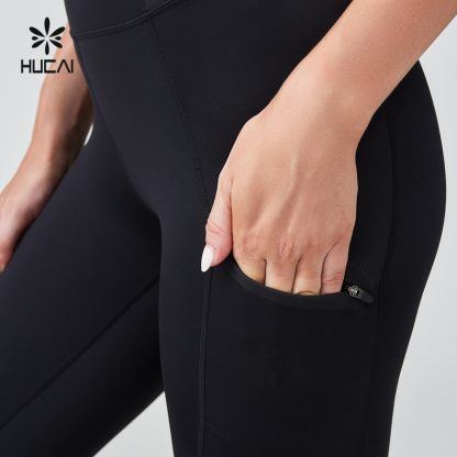 Custom Sports Pant Polyester Spandex High Waist Gym Leggings - Image 3