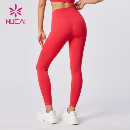 Custom Sports Tights Women V Type Band Design Leggings Supplier - Image 5