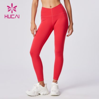 Custom Sports Tights Women V Type Band Design Leggings Supplier