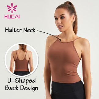 Custom Tank Top Padded Bras Gym Vest Women Sportswear Factory