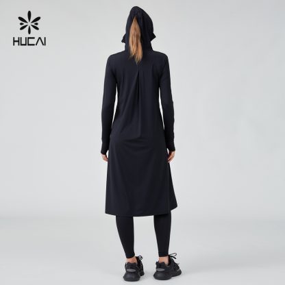 Custom Women Jacket Outdoor Lightweight Modest Gym Top - Image 3