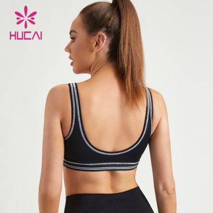 Custom Women Sports Bras Chicken Heart Collar Design Gymwear Supplier - Image 5