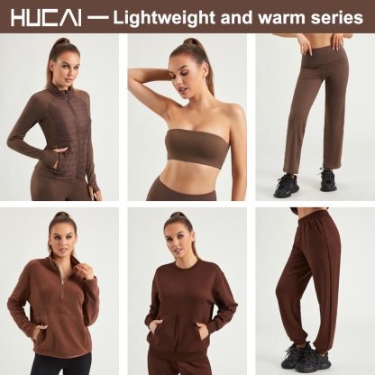 Custom Women Sweatshirts 1/4 Zipper Polar Fleece Fabric Gym Hoodies ODM - Image 5