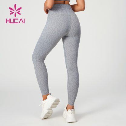 Fashionable Leopard Print Yoga Leggings High Elasticity 2024 China Manufacturer - Image 2