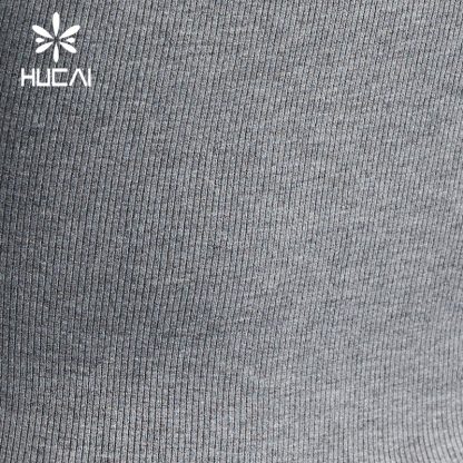 Fitness T Shirts Women Square Neck Slim-Fit Long Sleeve Top Factory - Image 3