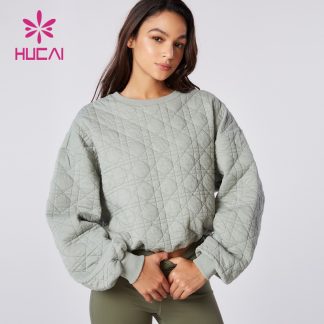 ODM Custom Pullover Sweatshirts Chequered Medium Length Clothes Supplier