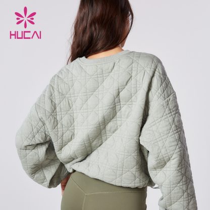 ODM Custom Pullover Sweatshirts Chequered Medium Length Clothes Supplier - Image 5