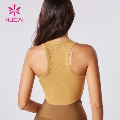 ODM Custom Sports Vest Modal Curved Bottom Tank Top Factory Manufacturer - Image 5