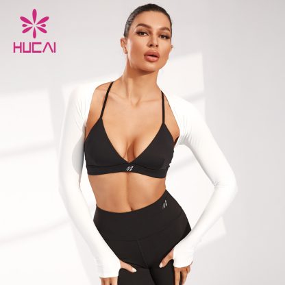 ODM Custom Sun-protective Long Sleeve Reversible Women Crop Shirts Supplier - Image 3