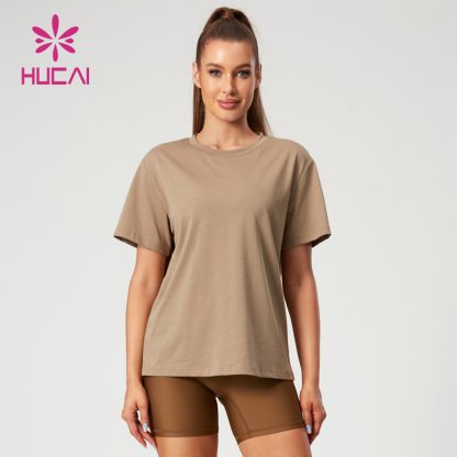 ODM Gym Short Sleeve Letter Digital Printing Fitness Crew Neck Shirts Supplier - Image 5
