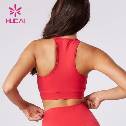 ODM OEM Yoga Bra Inverted V Bottom Detail Slim-Fit Clothes Factory - Image 5