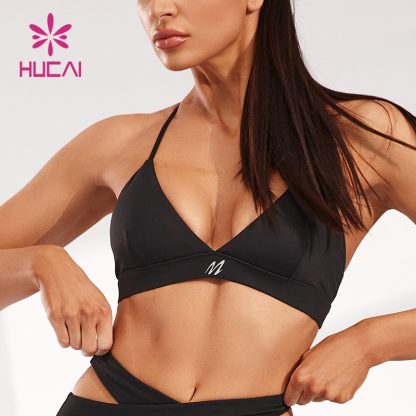 ODM Sports Bra Sexy Hollow Design Women Triangle Cup Underwear Supplier - Image 3