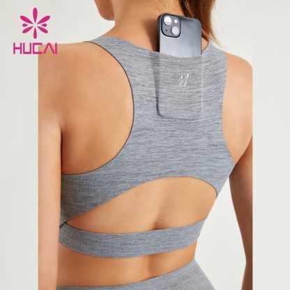 ODM Women Gym Bras Heat Seal Design Comfortable Custom Sportswear - Image 3