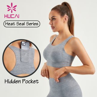 ODM Women Gym Bras Heat Seal Design Comfortable Custom Sportswear