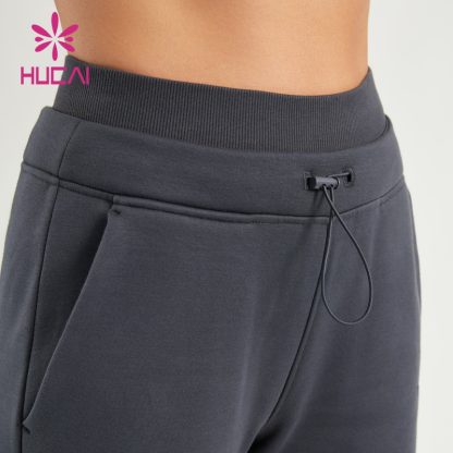 ODM Women Sweat Pants Double Layer Waistband Fitness Joggers Supplier - Image 3