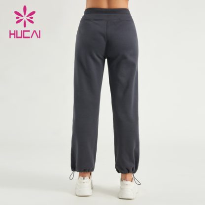 ODM Women Sweat Pants Double Layer Waistband Fitness Joggers Supplier - Image 4