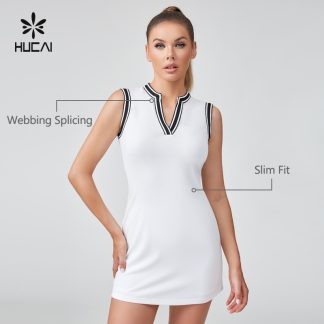 OEM Classic Slim Fit Webbing Splicing Golf Skirt Sportswear Manufacturer