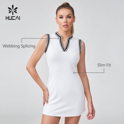 OEM Classic Slim Fit Webbing Splicing Golf Skirt Sportswear Manufacturer