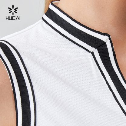 OEM Classic Slim Fit Webbing Splicing Golf Vest Top Sportswear Manufacturer - Image 4