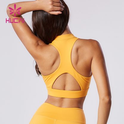 OEM Good Support Bra Zip Front Design Yoga Wear Factory Manufacturer - Image 5