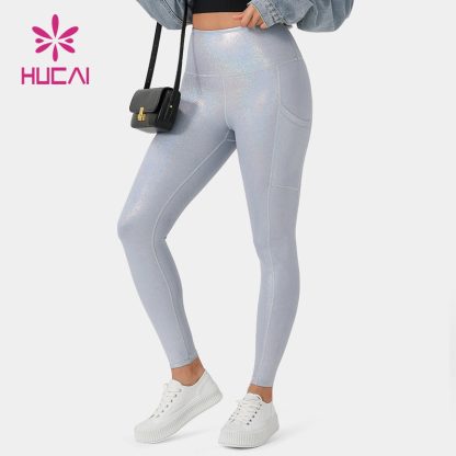 OEM High Waisted Shiny Women Legging New Leggings Supplier - Image 2