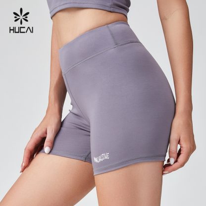 OEM Modal Spandex Silk Screen High Waist Sports Shorts For Women - Image 4
