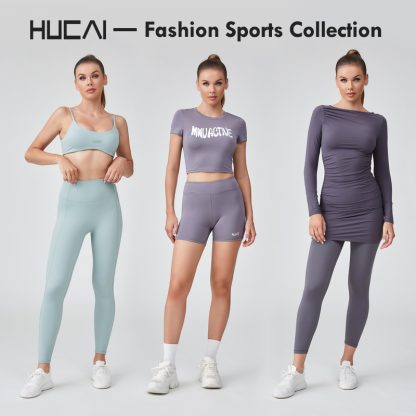 OEM Modal Spandex Silk Screen High Waist Sports Shorts For Women - Image 5