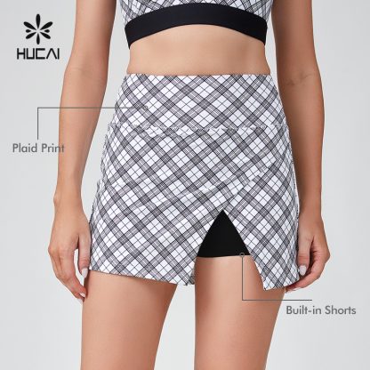 OEM Sexy Split Front A-line Sports Tennis Golf Skirt For Women
