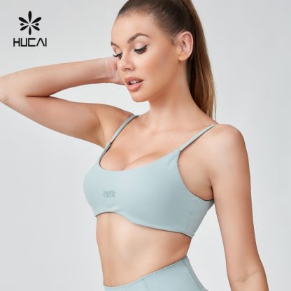 OEM Sexy Suspender 3D Silicone Hot Stamping Logo Yoga Bra - Image 3