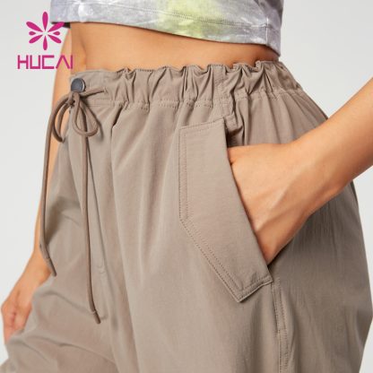 OEM Sports Joggers Drawstring Design Light Quick-Drying Fabric Gym Pants Supplier - Image 4