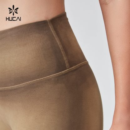OEM Sports leggings Washed And Distressed Spray Dyeing Process Sportswear Manufacturer - Image 4