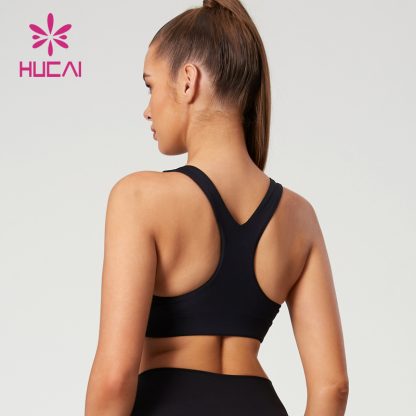 OEM Square Collar Design Yoga Bras Dual Straps On Both Sides Contrasting Color Manufacturer - Image 4