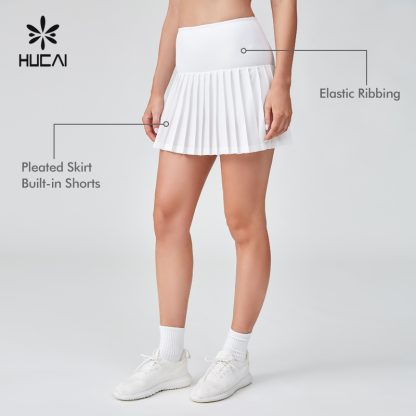 OEM Tennis Skirt High Waist Pleat A-line With Inner Shorts