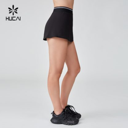 OEM Tennis Skirt Jacquard Striped Webbing Four Way Stretch Build In Shorts - Image 2