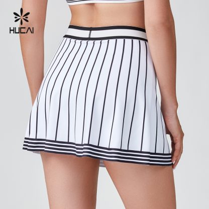 OEM Tennis Skirt Polyester Spandex Digital Printing A-line - Image 3
