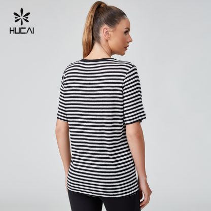 OEM V-neck OVERSIZE Cotton Linen Blend Short Sleeved Shirt Sportswear Manufacturer - Image 4