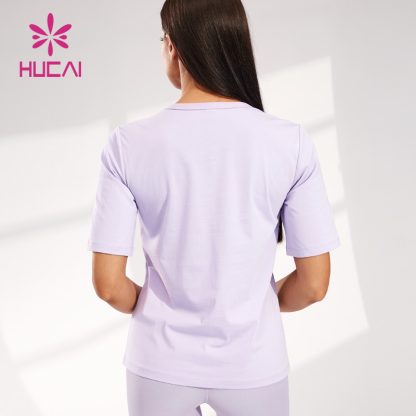 OEM Women Short Sleeve Hollow Design T-shirts Custom Manufacture - Image 5