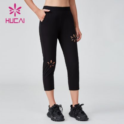 OEM Womens Sports Pants Burnout Technique Slimming Sportswear Manufacturer - Image 2
