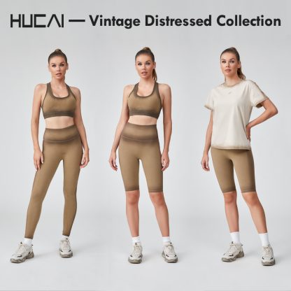 OEM Yoga Bras Washed And Distressed Spray Dyeing Process Sportswear Manufacturer - Image 5