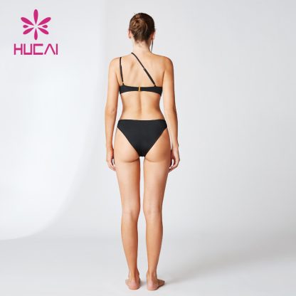 One-Shoulder Sling Hollowout Swimsuit Sportswear China Manufacturer - Image 5