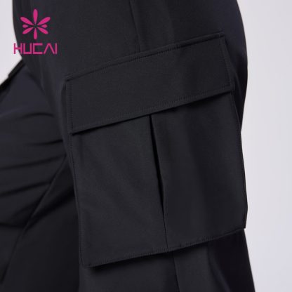 Oversize Cargo Style Sweatpants Women Fleece Fabric Sportswear Factory - Image 3